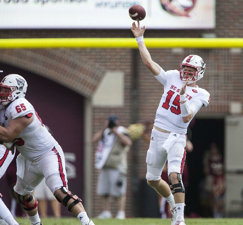 N.C. State quarterback Ryan Finley threw for 230 yards and two touchdowns Saturday to lead the Wolfpack over No. 12 Florida State. 
