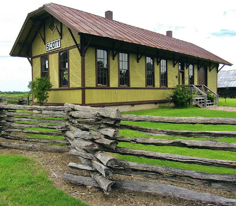 The restored depot at Scott Settlement Plantation will be a center of activity Oct. 7 during the High Cotton on the Bayou festival.
