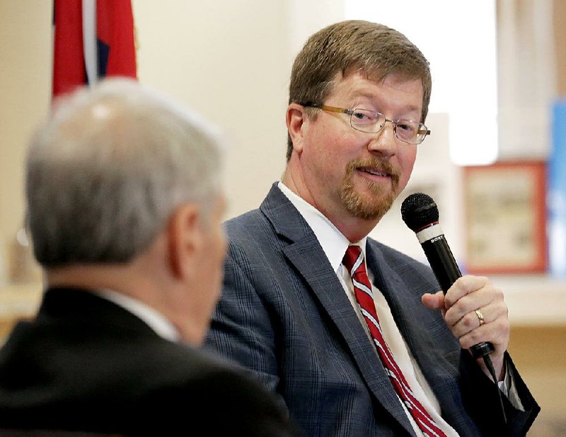 Arkansas Education Commissioner Johnny Key, interviewed Wednesday by Skip Rutherford, dean of the Clinton School of Public Service, said he doesn’t see state control of the Little Rock School District lasting the whole five years permitted under law. 