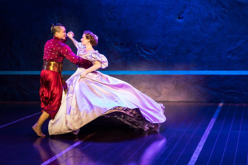 Photo courtesy Matthew Murphy Jose Llana and Laura Michelle Kelly whirl around the stage in the iconic “Shall We Dance” from “The King and I.”