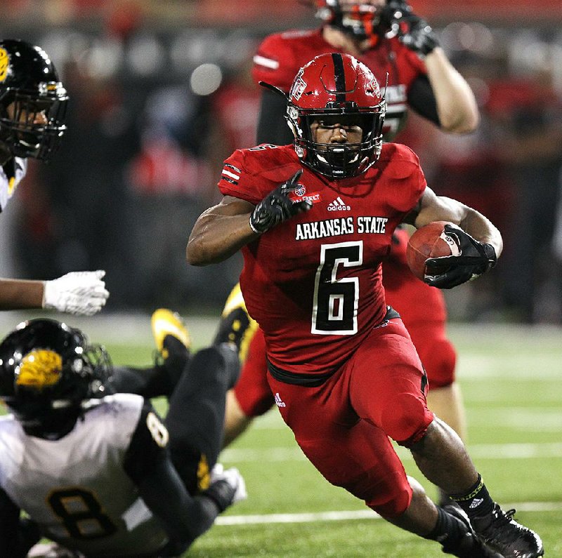 Arkansas State running back Warren Wand is averaging a career-high 6.2 yards per carry. 