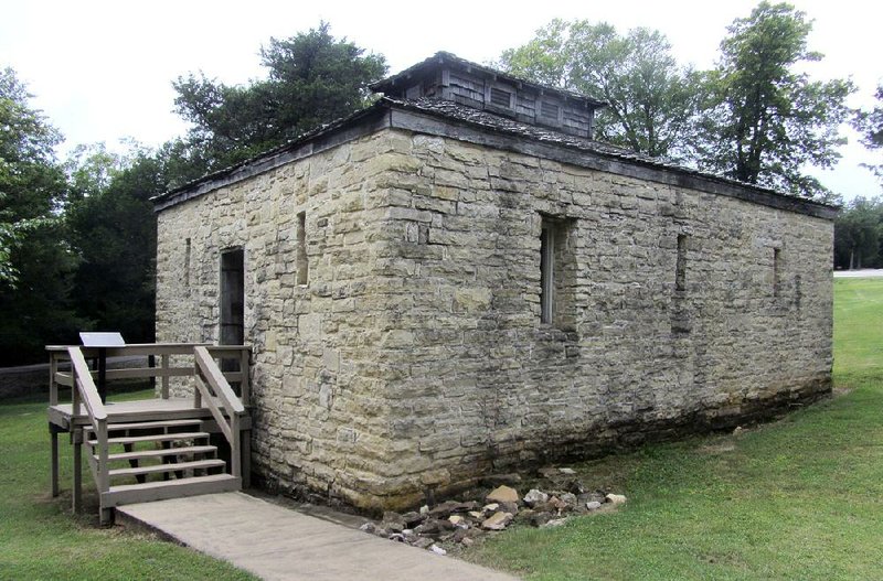 The limestone jail built in the 1870s is part of Powhatan Historic State Park. 
