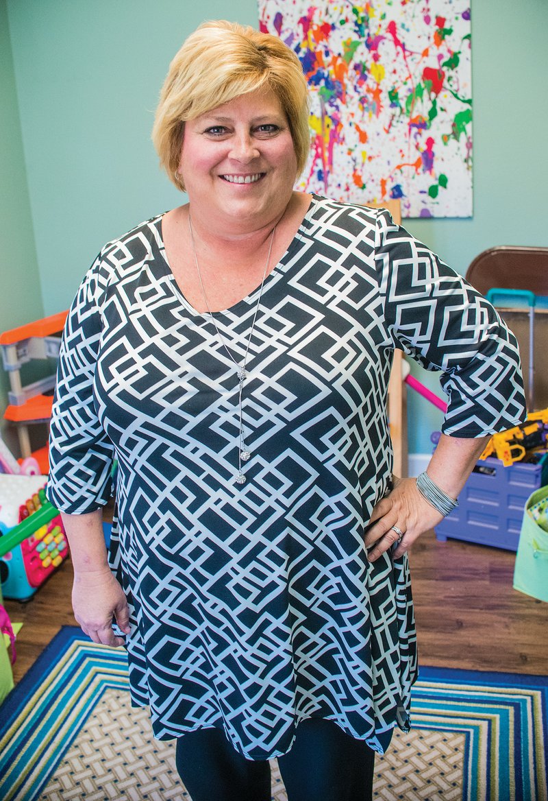 Program Director Melanie Kiihnl stands in the children’s playroom at Jacob’s Place Homesless Mission in Searcy. Homelessness isn’t always about living on the street, she said, but whether someone has a consistent place to lay his or her head.