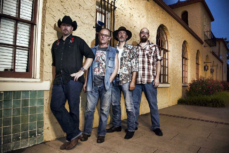 The Salty Dogs are (from left) Brad Williams, Nick Devlin, Brent LaBeau and Bart Angel. The new recording from the Little Rock neo-country outfit is Goodnight.