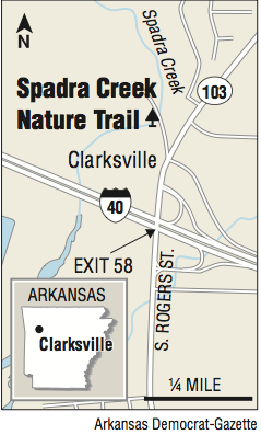 A map showing the Spadra Creek Nature Trail