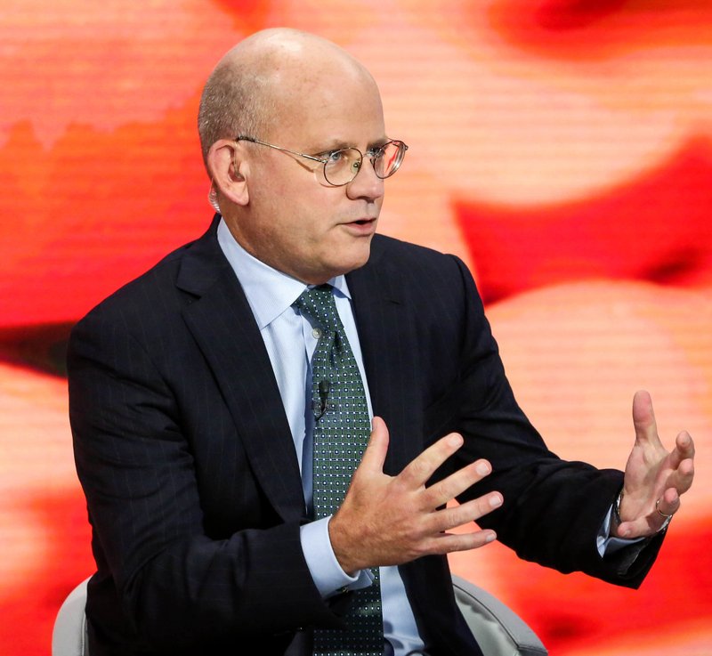 GE CEO John Flannery speaks during a Bloomberg Television interview in New York on Friday, Sept. 30, 2016. 