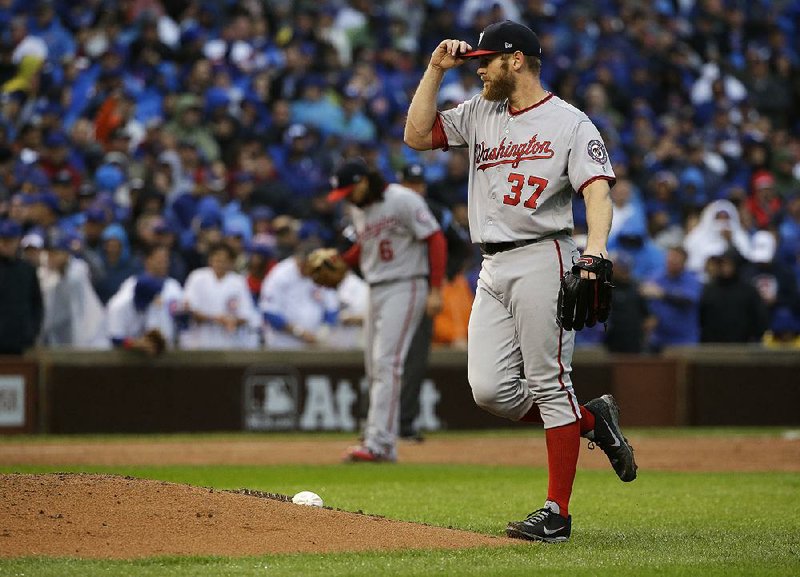 Washington starter Stephen Strasburg allowed 3 hits and 2 walks with 12 strikeouts over 7 innings Wednesday as the Nationals beat the Chicago Cubs 5-0 to force a deciding Game 5 in their National League division series today in Washington, D.C.  