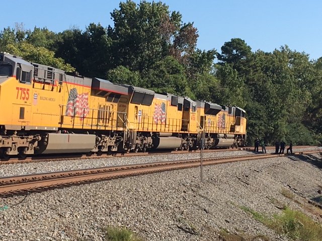 A female pedestrian was hit by a train in southwest Little Rock while walking on the tracks Friday morning, authorities said.