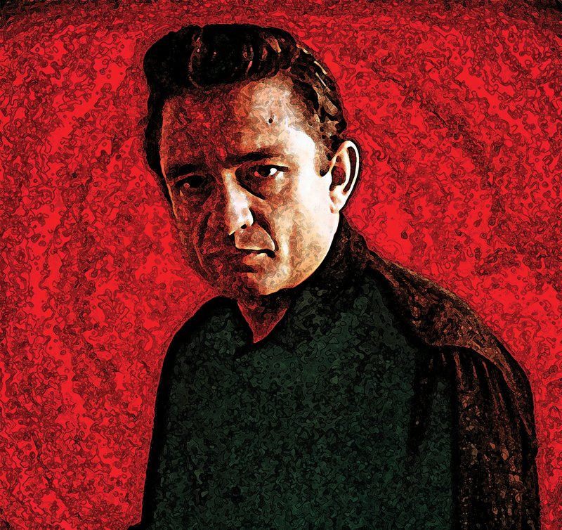 Arkansas Democrat-Gazette Johnny Cash illustration. 