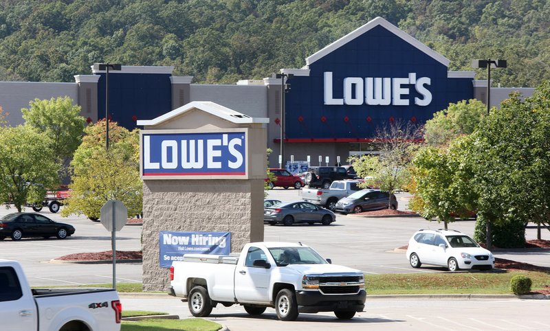 The Lowe’s at 3231 W. Martin Luther King Jr. Blvd. is seen Oct. 5 in Fayetteville. Big-box stores want lower property values and soon may try to change the way property is assessed to get it, said Russell Hill, Washington County assessor. The change, if allowed, could cost schools, cities and the county millions in tax revenue. Nationwide, big-box store officials want open stores to be compared with abandoned stores when appraisers assess property values, according to a 2017 report from the International Association of Assessing Officials.