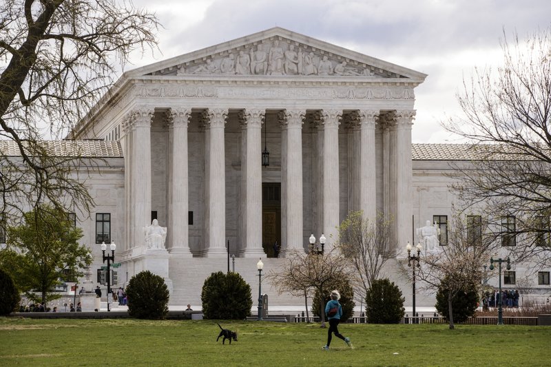 In this April 7, 2017 file photo, the Supreme Court in Washington.
 