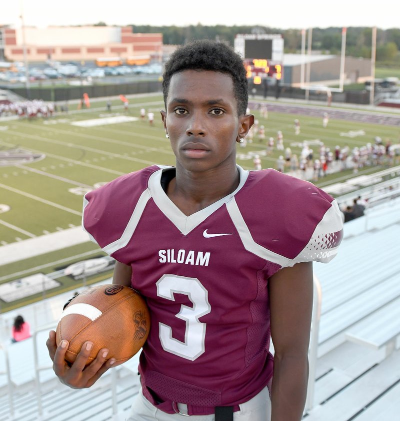 Bud Sullins/Special to the Herald-Leader Siloam Springs senior wide receiver Luke Gumm leads the Panthers in receiving with 31 receptions for 597 yards and seven touchdowns. Gumm and the Panthers play at El Dorado on Friday.