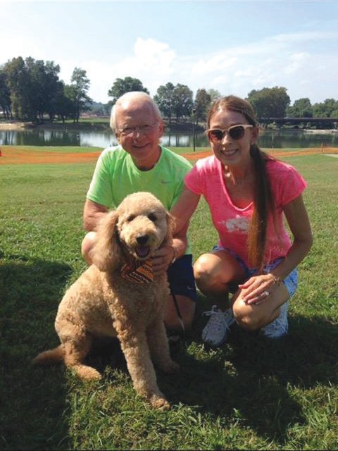 Dick and Nancy Bernard spend the day with their dog at last year’s Bark in the Park event in Batesville.