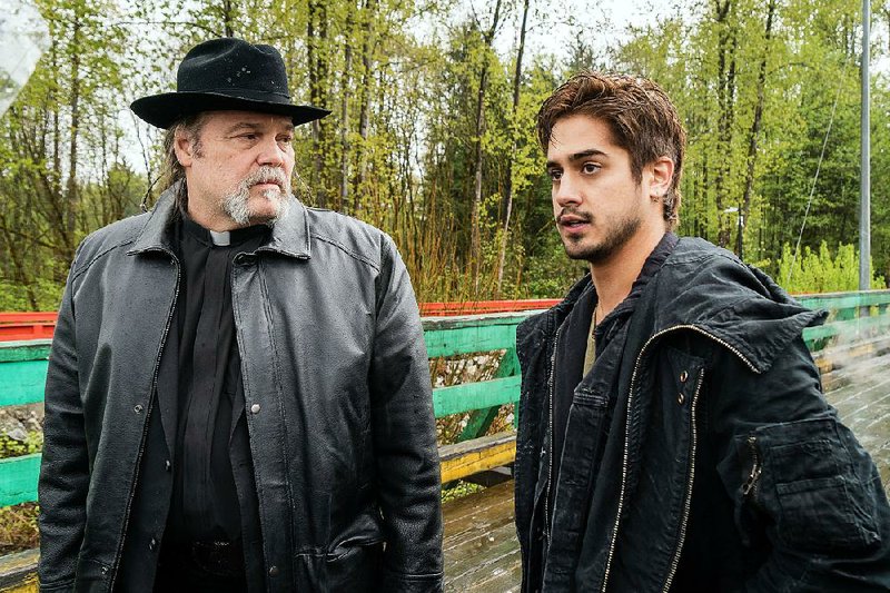 Syfy’s new Ghost Wars stars Vincent D’Onofrio (left) and Avan Jogla as inhabitants of an isolated Alaskan town battling paranormal forces.
