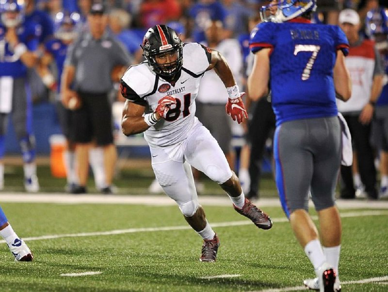 Senior linebacker Ken Donnerson of Maumelle has 35 tackles, 21 unassisted, 3 sacks and 1 interception this season for Southeast Missouri State.