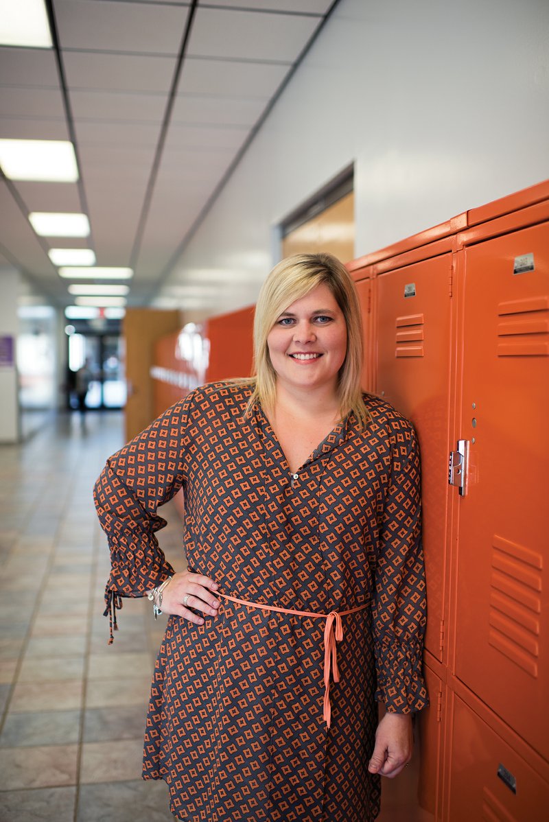 Batesville Kiwanis 2017 Citizen of the Year Ronda Bryant stands in the hallway at West Magnet Elementary School in Batesville. Bryant said she is the Kiwanis adviser for all of the Batesville School District’s K-Kids Clubs, which are Kiwanis clubs for elementary-level children.