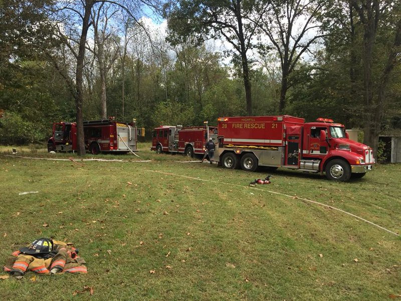  A fire destroyed a three-story house October 21, 2017, according to Benton County Fire Services. A Gentry firefighter saw the smoke coming from the house on Mackey Road off of Taylor Orchard Road and reported it. 