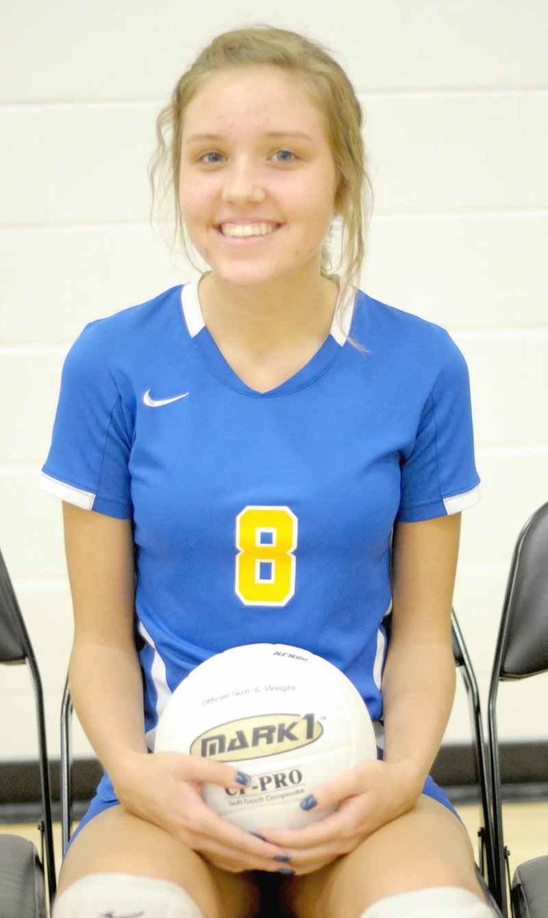 Photo by Mark Humphrey Decatur junior Talor Thompson, 16, plans to graduate early in May and pursue a degree in psychology at Temple University. She helped pioneer the Lady Bulldog volleyball program as a freshman and has developed all-around skills.