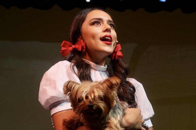 Rainey Ross rehearses for her role as Dorothy in Cabot High School’s upcoming production of The Wizard of Oz. Performances will take place at 7 p.m. Saturday and at 2:30 p.m. Sunday at the Cabot High School Theatre.