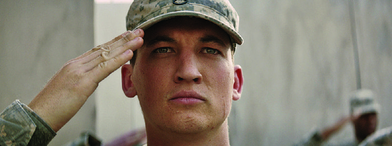 Adam Schumann (Miles Teller) — among a group of U.S. soldiers — finds it hard to re-integrate into society after serving in Iraq in Jason Hall’s directorial debut Thank You for Your Service.
