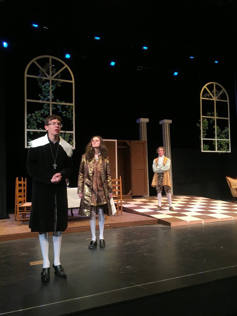 “TARTUFFE” — One of the bestknown theatrical comedies by Molière presented by BHS drama students under the direction of Justin Scheuer, 7 p.m. Saturday, 2 p.m. Sunday, Arend Arts Center at Bentonville High School. $5-$8. itickets.com/events/388519.html.