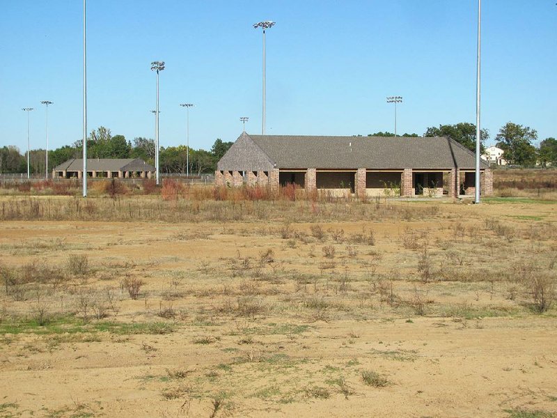 FILE PHOTO: The unfinished River Valley Sports Complex at Chaffee Crossing in Fort Smith as seen in 2017.