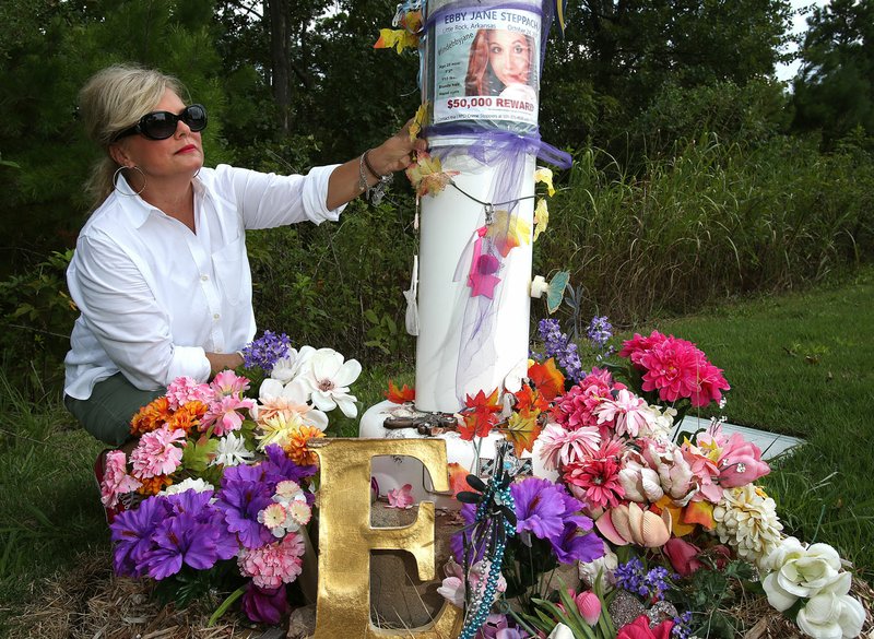 Arkansas Democrat-Gazette/THOMAS METTHE Laurie Jernigan's daughter Ebby Steppach went missing in 2015. For Ebby's family and friends, the two years since have been filled with questions and frustration as they pursue tips that fizzle out. "I don't know," said her mother, Laurie. "I don't know what happened to her, but somebody does."