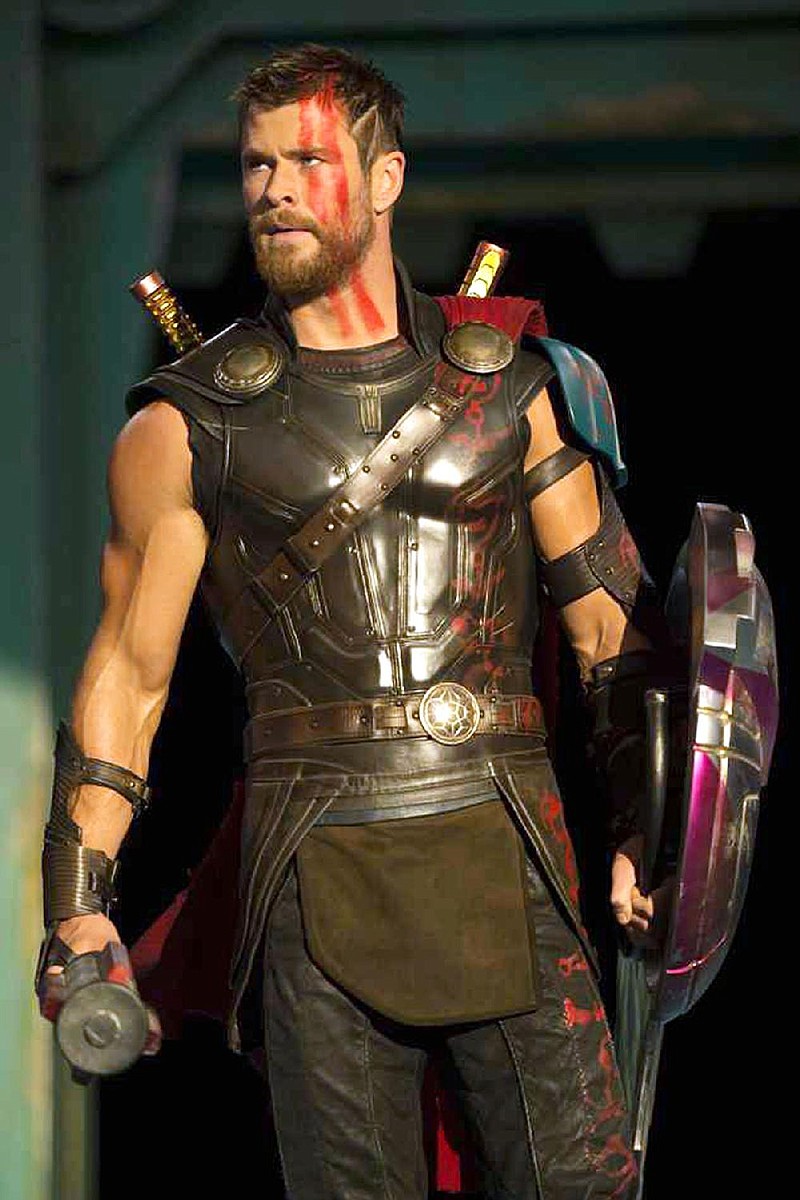 Thor (Chris Hemsworth) is forced into gladiatorial competition in Thor: Ragnarok, the 17th entry in the Marvel Cinematic Universe.