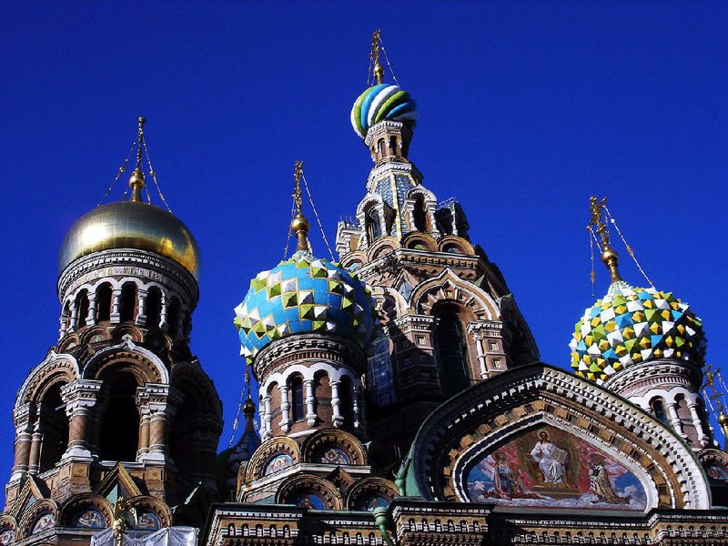 St. Petersburg’s Church on Spilled Blood, with its fairy-tale onion domes, commemorates the spot where anarchists assassinated Czar Alexander II.