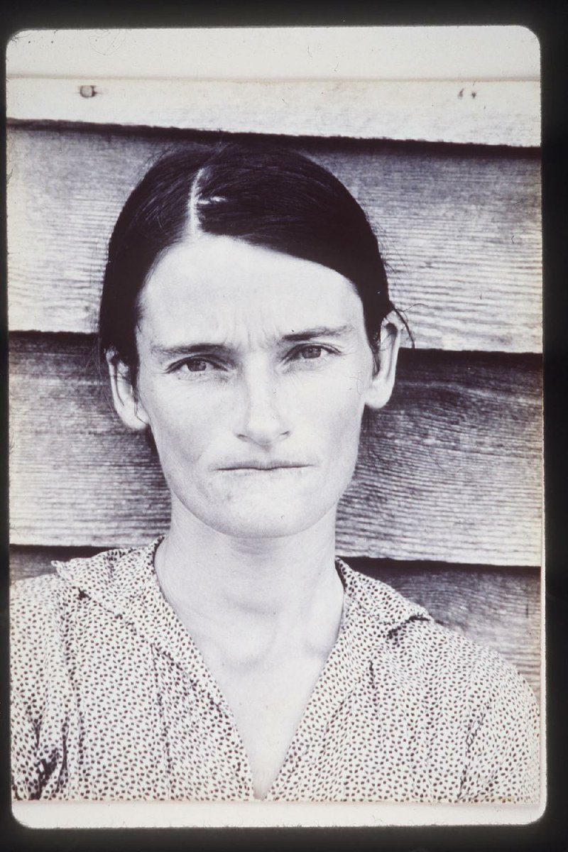 Walker Evans’ most famous photograph is of Allie Mae Burroughs, wife of a cotton sharecropper in Alabama, taken in 1936.