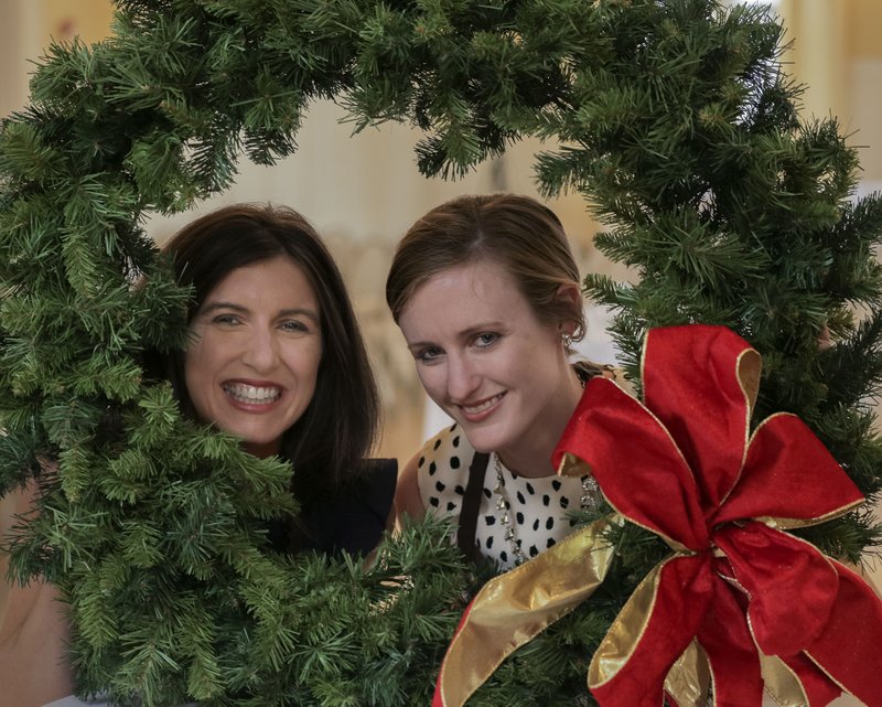 Shannon Fratesi (left) and Katie Watson are heading up special events for the  Junior League of Little Rock’s Holiday House, with events beginning Wednesday. New events this year include a silent auction and a beer tasting for the guys.