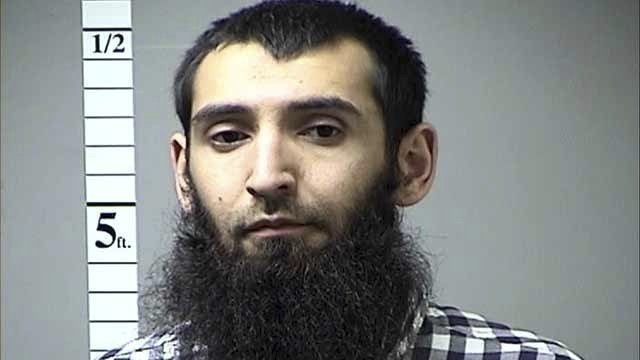 This undated file photo provided by the St. Charles County Department of Corrections in St. Charles, Mo., shows Sayfullo Saipov. 