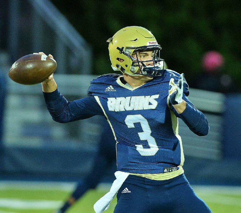 Pulaski Academy quarterback Layne Hatcher has become the state’s all-time leading passer with 13,920 yards, surpassing the 13,703 passing yards from former Bruins quarterback Stefan Loucks from 2003-2006. 