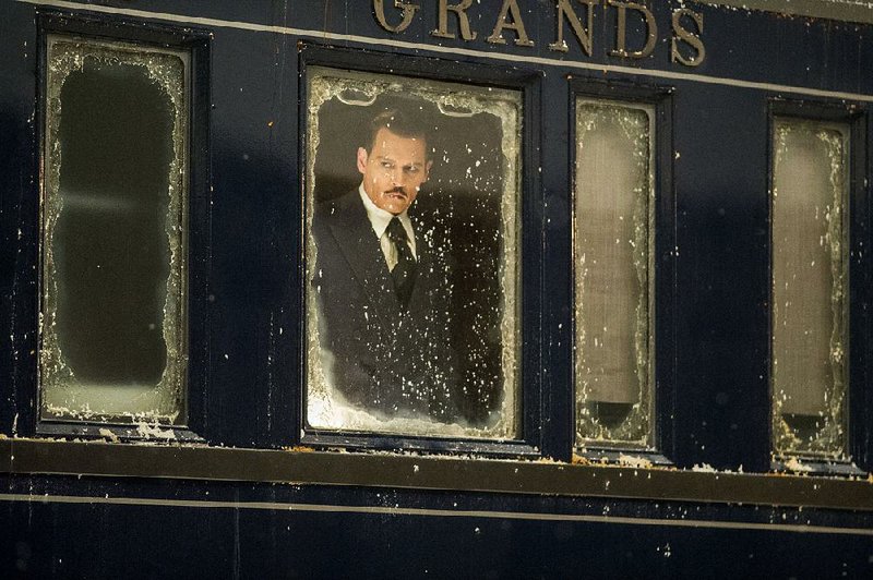 Edward Ratchett (Johnny Depp) is a nasty piece of work whose murder onboard a train car is solved only through the deductive work of the world’s greatest detective in Kenneth Branagh’s Murder on the Orient Express, which features what used to be called an “all-star cast.”