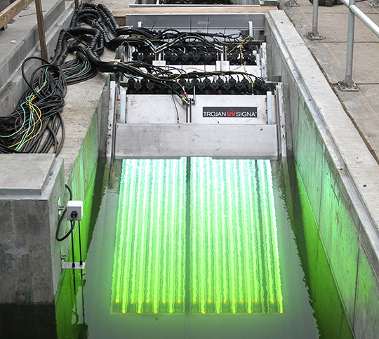 uv system for sewage treatment plant