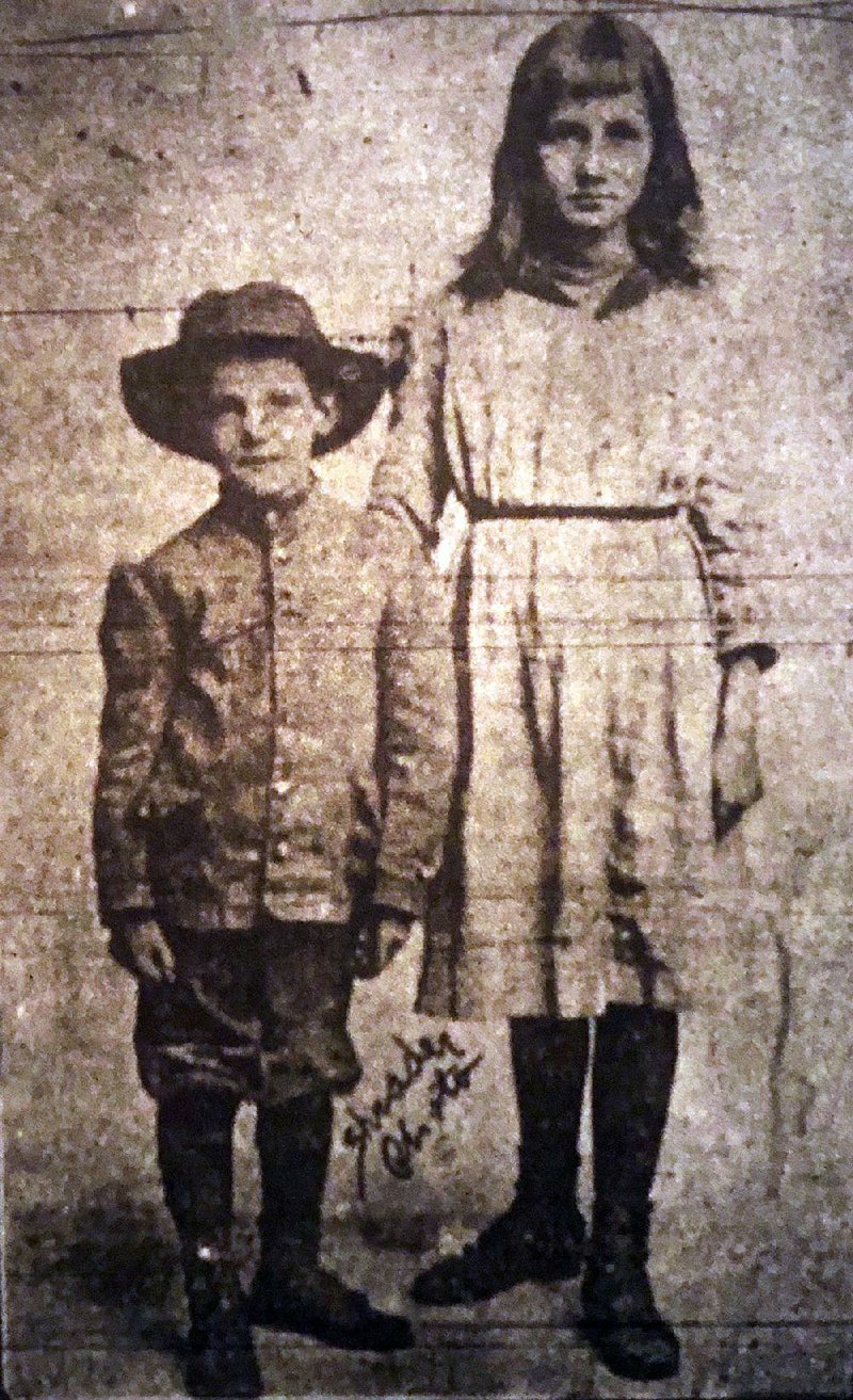 The Nov. 11, 1917, Arkansas Gazette ran this photo of runaways Paul and Bessie Beaty, who made it to Little Rock from Hot Springs by riding beneath a train.
