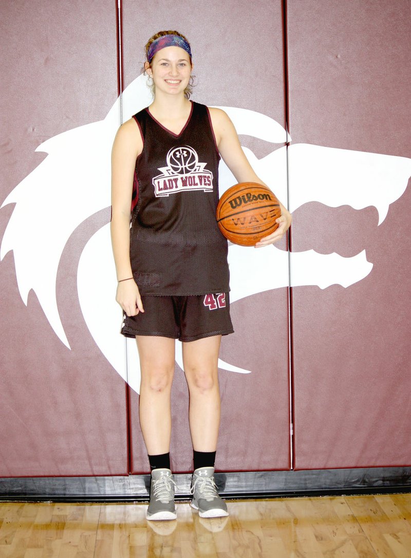 MARK HUMPHREY ENTERPRISE-LEADER Junior Jessica "Bear" Goldman is a 5-foot-10 shooting foward. She earned a starting position last season as a sophomore for the Lincoln Lady Wolves.