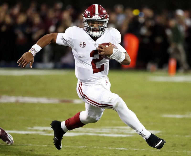 Alabama quarterback Jalen Hurts led the Crimson Tide to a national championship game appearance as a freshman last season and is one of several young quarterbacks around the SEC. 