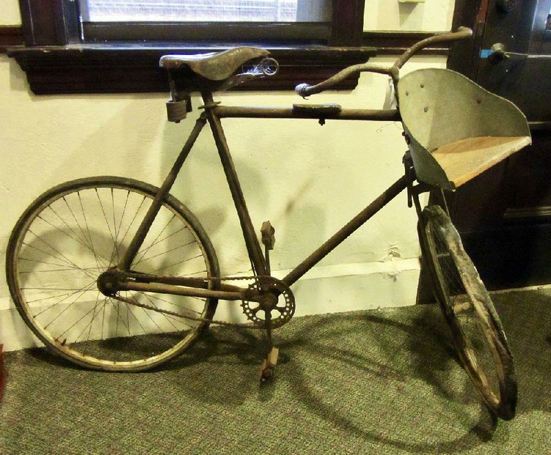 On display at Nevada County Depot and Museum in Prescott is an antique bicycle featured in 1933 in “Ripley’s Believe It or Not.” 