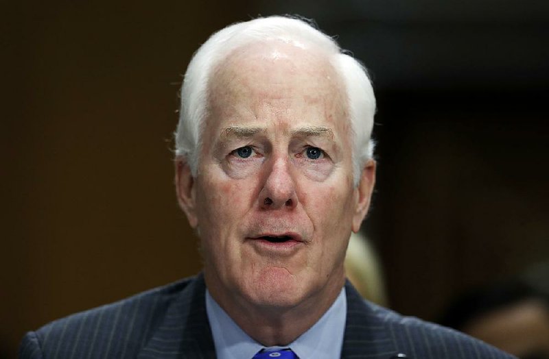 In this Sept. 19, 2017 file photo, Sen. John Cornyn, R-Texas, testifies during a hearing of the Senate Foreign Relations Committee on Capitol Hill in Washington. 