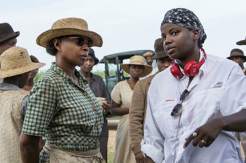 Mary J. Blige and director Dee Rees on the set of Mudbound, which was shot outside of New Orleans.