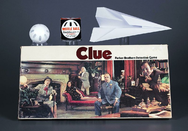 Toying around: The three inductees to the National Toy Hall of Fame Class of 2017 are, from top left, the Wiffle Ball, the paper airplane and the board game Clue.  
