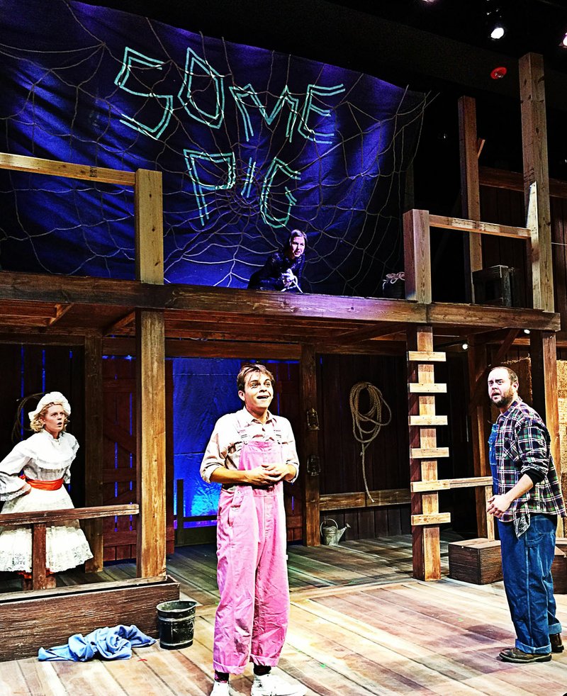 Courtesy Photo "Charlotte's Web" "has so much for so many people," says Trike Theatre's Executive Director Paul Savas. (L to R: Katie Wee, Mason Azbill, Jonny Schremmer, and Jason Shipman star in Trike Theatre's production of "Charlotte's Web".)