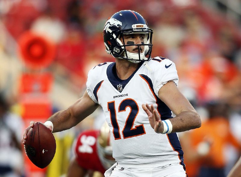 Quarterback Paxton Lynch didn’t play Sunday in Denver’s loss to Cincinnati, which one area columnist said is
a sign the Broncos don’t have confidence in the 2016 first-round pick.