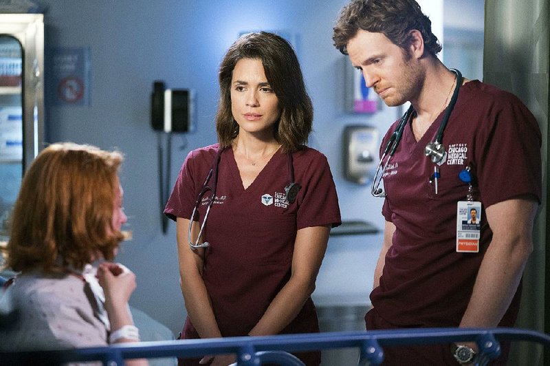 Chicago Med returns to the NBC schedule today. The series stars Torrey DeVitto as Dr. Natalie Manning and Nick Gehlfuss as Dr. Will Halstead.