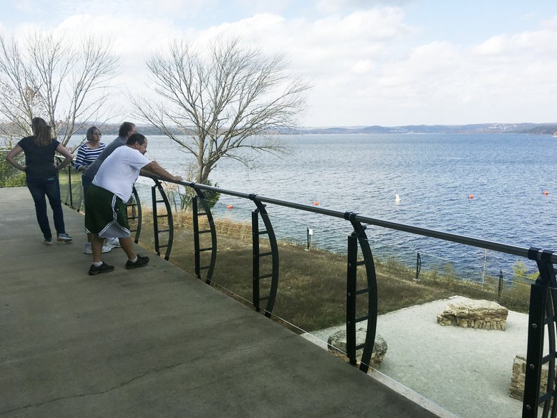 A deck at the Dewey Short Visitor Center at Table Rock Lake dam offers sweeping views. Inside, visitors learn the history and purpose behind the big White River reservoirs of Beaver, Table Rock and Bull Shoals lakes.