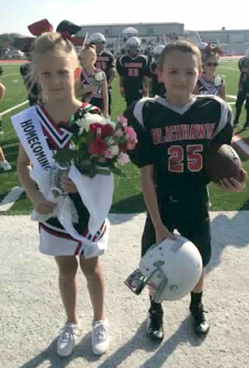 Fourth-grade Queen Makenna Keene and King Lleyton Anderson