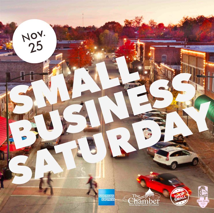 Courtesy photo An image of the poster for Small Business Saturday, which promotes shopping small businesses across the country and in Siloam Springs on Nov. 25.