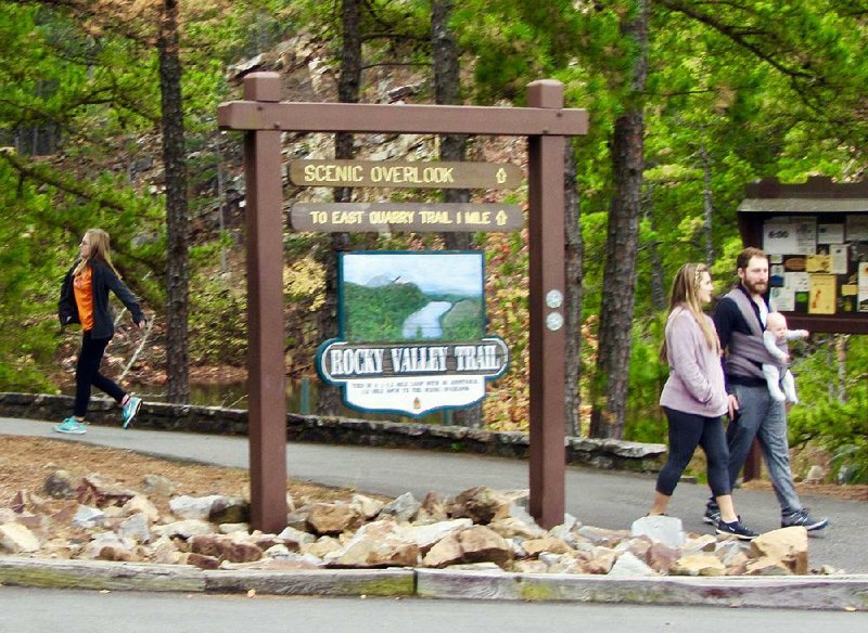 During Green Friday at Pinnacle Mountain and other state parks, visitors can walk on their own as well as join guided hikes. 