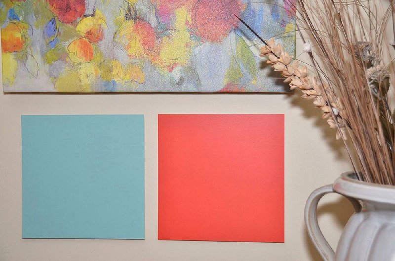 Adhesive-backed  paint  boards  from  Small Wall  take  the guesswork out  of picking paint.